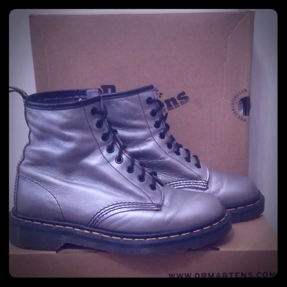 Vintage MIE silver Dr. Martens